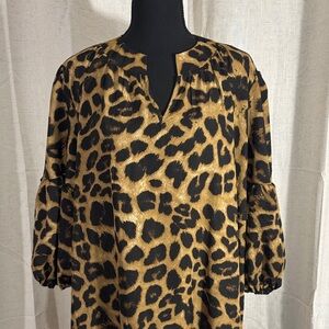 Leopard Print Women’s Maxi Dress/Caftan